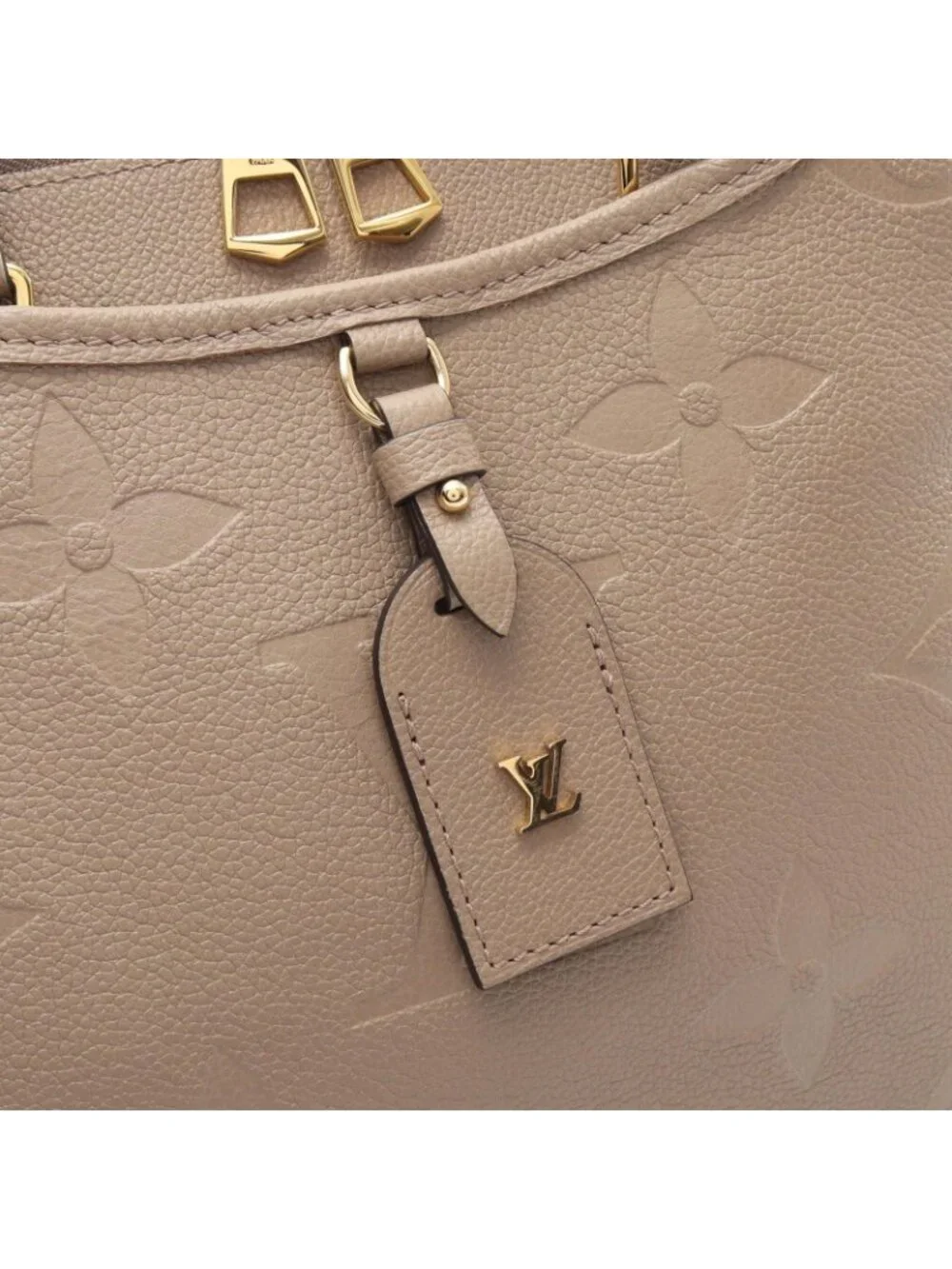 Louis Vuitton Handbag Trianon MM 2-Way Tourterelle Leather